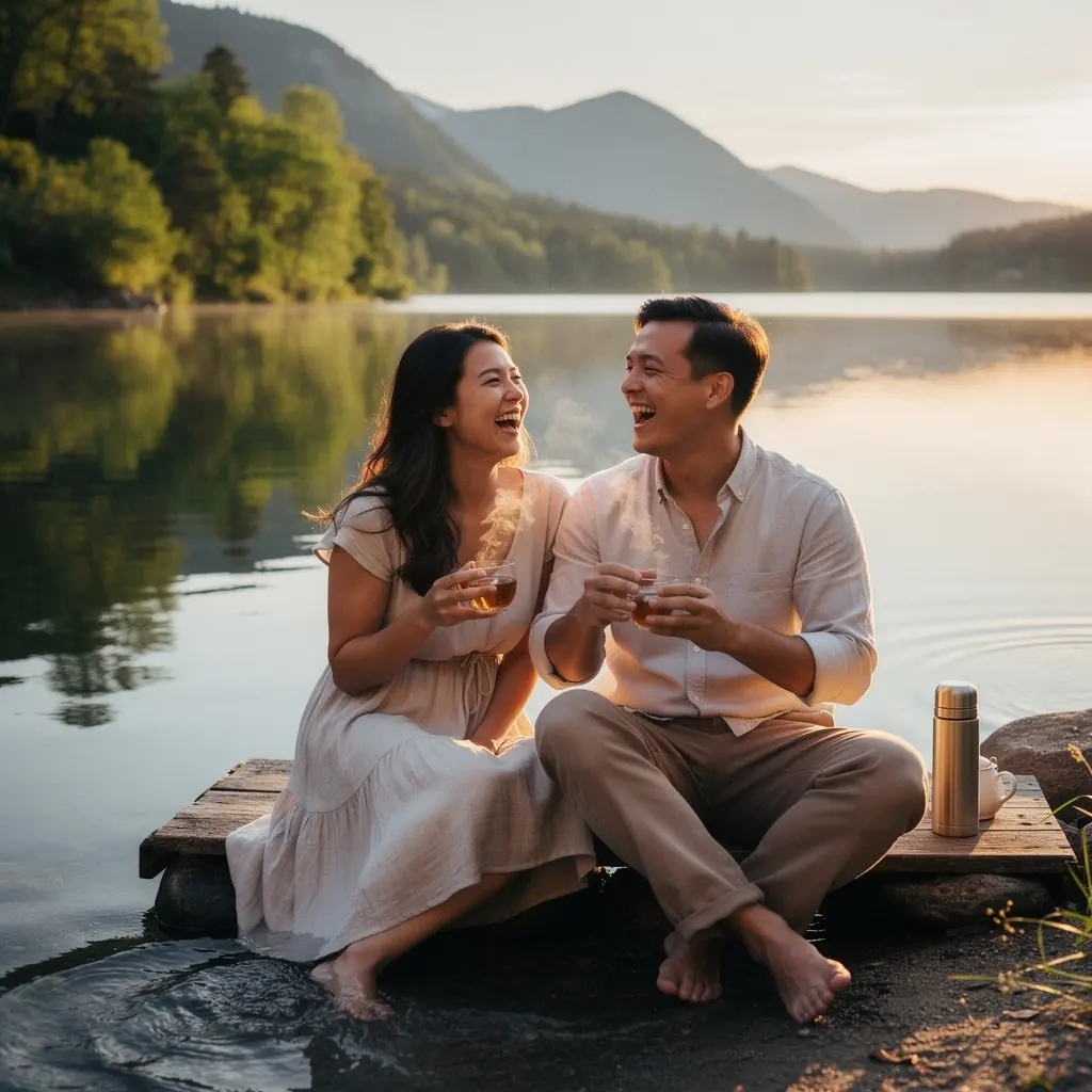 Detailný pohľad na lístky Oolong čaju s mandľovými kúskami