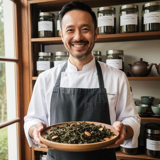 Šálka čaju s jemnou arómou marcipánu a kvetov